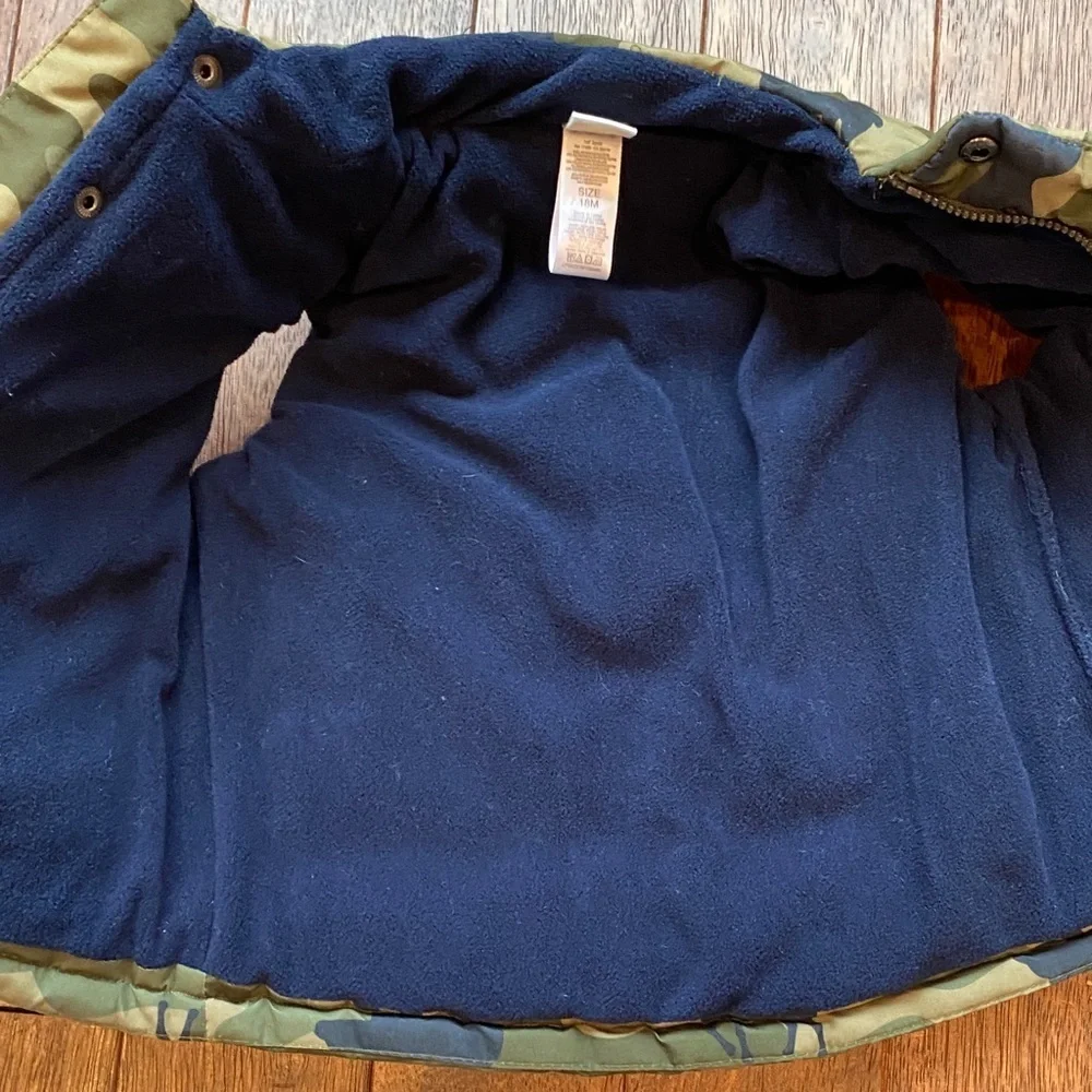Little Me Camouflage Vest with Moose Design
